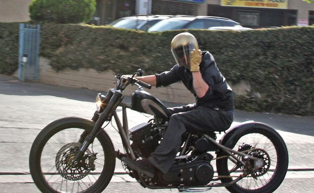 La moto personalizada de Brad Pitt