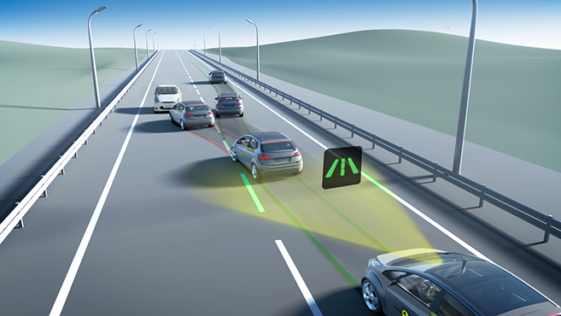 Realiza cambios de carril de manera segura