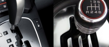 Auto de transmisión manual vs coche de transmisión automática