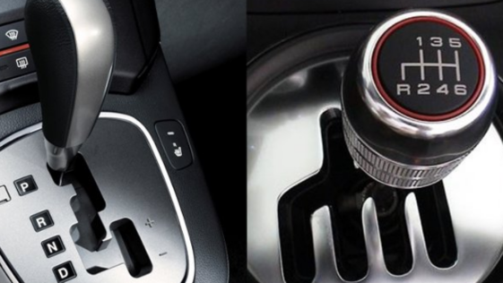 Auto de transmisión manual vs coche de transmisión automática
