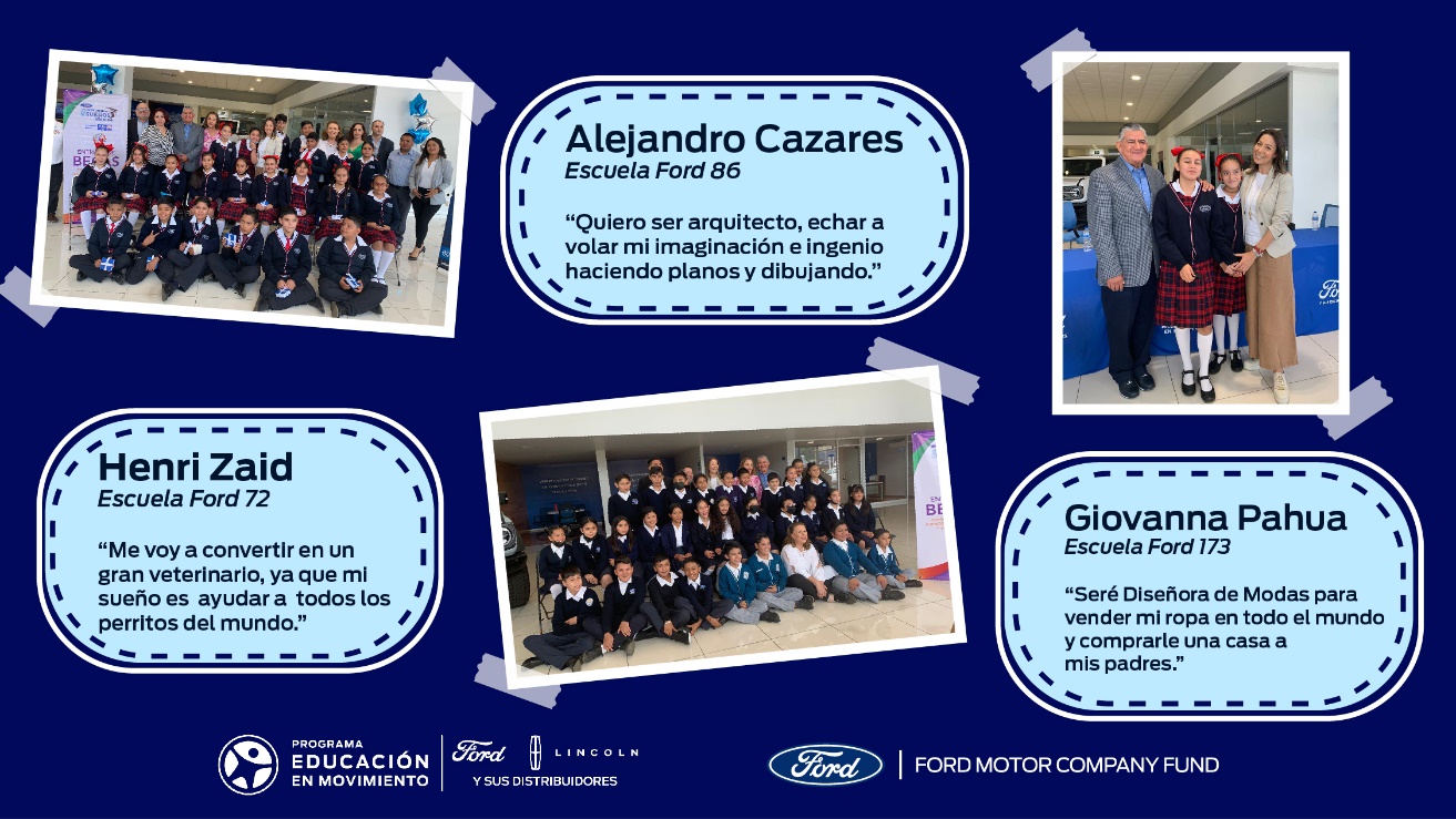 Ford apoya a 120 exalumnos para continuar sus estudios a nivel Secundaria