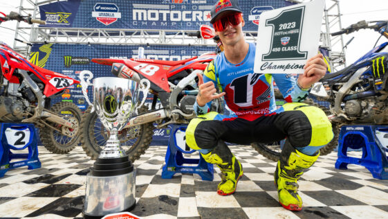 Jett Lawrence es el campeón de la AMA Pro MX 450