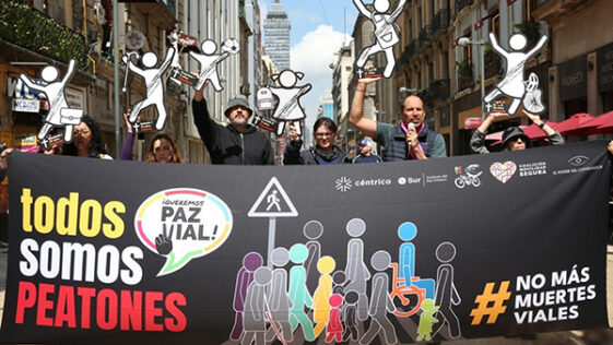 Conmemoran Día Mundial del Peatón