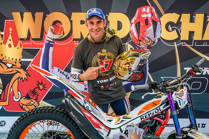 Toni Bou gana su 17º título en el Campeonato del Mundo de Trial FIM